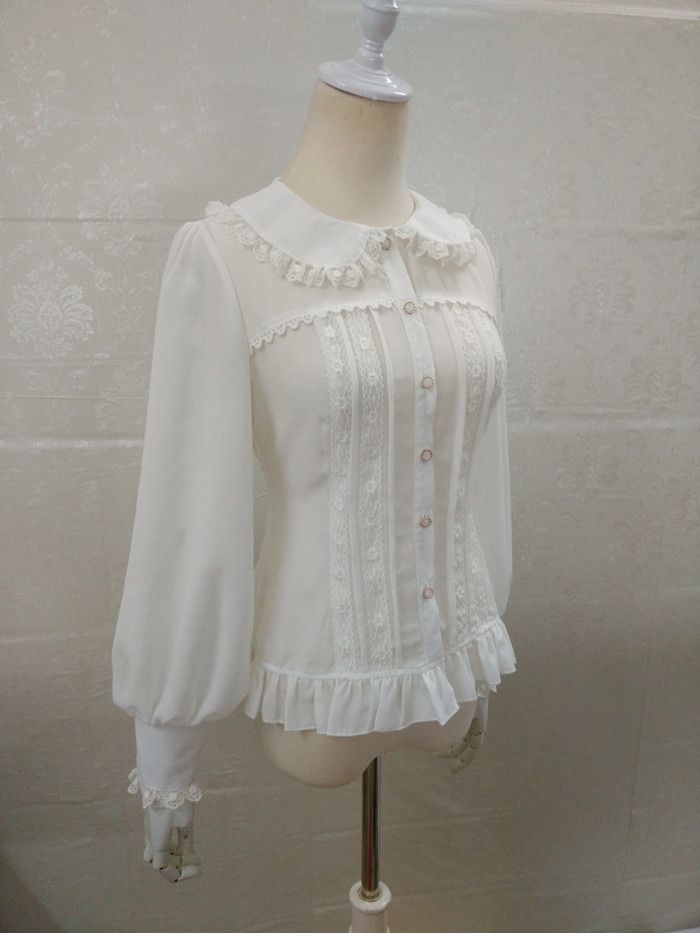 Vintage Stand, Style Korea, Womens Dress Suits, Blouse Sale, Custom Made Clothing, Vintage Inspired Outfits, Easy Trendy Outfits, Chiffon Long Sleeve, Lace Fashion