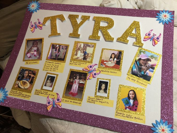 a collage of photos with the words tyra on it and butterflies around them