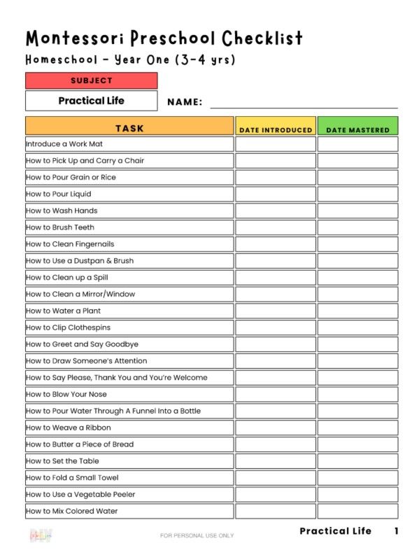 the printable worksheet for homeschool checklist is shown in red and yellow