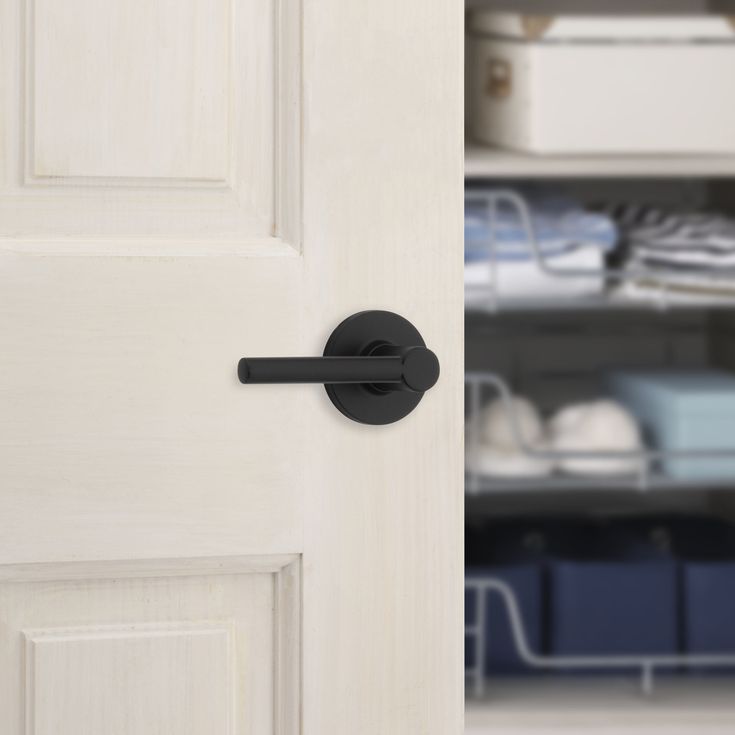 RELIABILT DOOR HANDLES: Built with Quality and Durability in mind. Ashwood Door Handles from RELIABILT has a cohesive look by combing grace and ease of use for the fast modern home. This Dummy Door Handle is used for interior/exterior doors where only push or pull action is needed. RELIABILT Ashwood Matte Black Interior/Exterior Dummy Door Handle | 93550-012 Modern Bathroom Door, Bedroom Door Handles, Matte Black Interior, Bathroom Door Handles, Interior Exterior Doors, Black Door Handles, White Doors, Bathroom Doors, Bedroom Doors