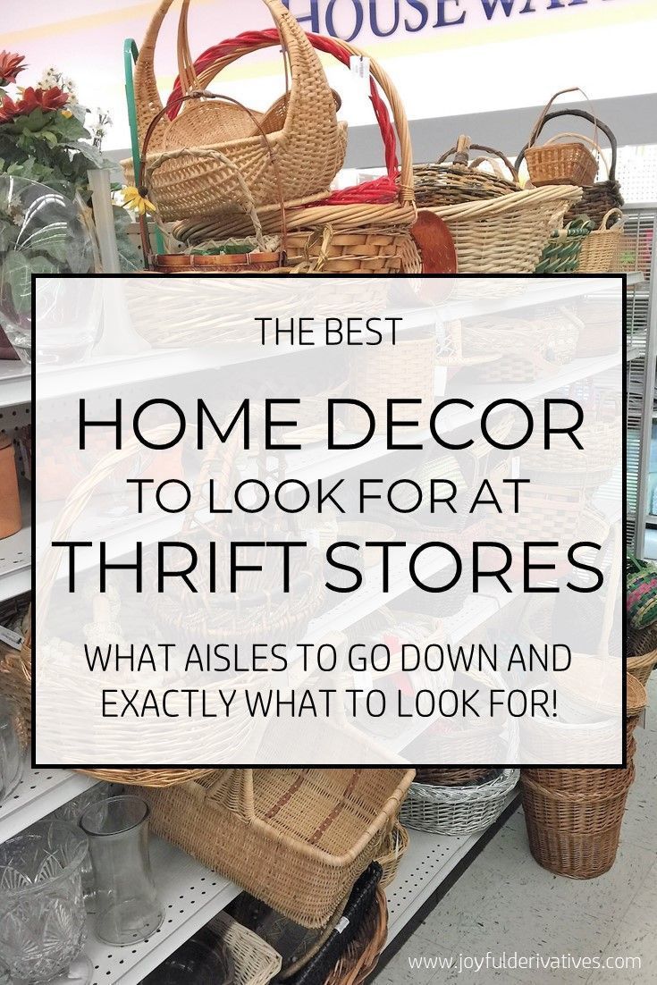 the best home decor to look for at thrift stores