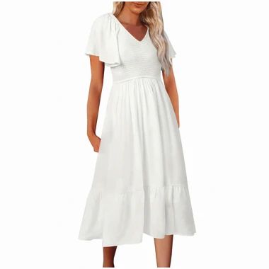 White Long Sleeve V-Neck Open Back Maxi Dress – Majxx Casual White V-neck Dress For Fall, White Non-stretch Maxi Dress With V-neck, White Non-stretch Casual Midi Dress, Solid Non-stretch Midi Dress For Brunch, Casual Non-stretch White Midi Dress, Fitted V-neck Plain Midi Dress, Fall Beach Midi Dress In Solid Color, Short Sleeve Solid Color Midi Dress For Brunch, Solid Color Short Sleeve Midi Dress For Brunch