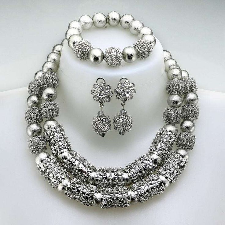 handmade Nigerian wedding jewelry t ,it takes 3-5 days for the production Elegant Alloy Jewelry For Party, Elegant Party Jewelry In Alloy, Elegant Party Jewelry Made Of Alloy, Plated Metal Jewelry Sets For Party, Plated Alloy Costume Jewelry, Plated Alloy Costume Jewelry Sets, Metal Jewelry For Wedding, Elegant White Alloy Jewelry, Silver-plated Metal Jewelry