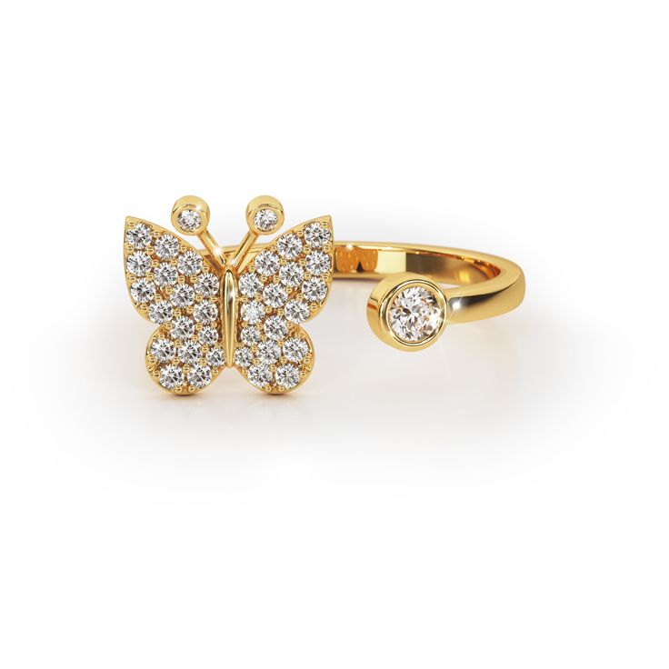 💍 Enchanting Beauty - The Butterfly Ring: A Symbol of Transformation and Elegance💍 Step into a world of whimsy and grace with our Butterfly Ring. This ring isn't just an accessory; it's a symbol of beauty and transformation, exquisitely crafted to enhance your style. 🦋 Elegant and Whimsical Design Dive into the delicate charm of our adjustable Butterfly Ring. Designed to capture the ethereal beauty of a butterfly, this ring features sparkling cubic zirconia wings and antennae, creating a magi Jewelry Accessories Ideas, Butterfly Ring, Whimsical Design, Accessories Ideas, Ethereal Beauty, The Butterfly, Adjustable Ring, Style Elegant, Adjustable Rings