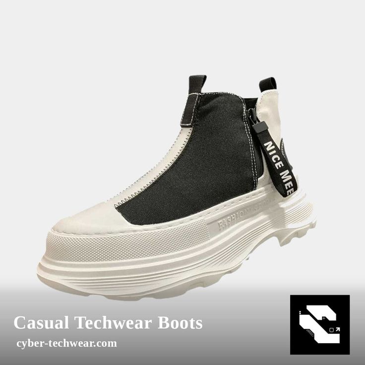 💰 Looking for a steal? Casual Techwear Boots is now selling at $139.95 💰 👉 Product by CYBER TECHWEAR® 👈 Casual Streetwear High-top Sneakers Ankle Boot, Trendy Heeled Boots For Streetwear In Fall, Trendy Heeled Boots For Fall Streetwear, Urban High-top Sneakers For Fall, Trendy Streetwear Moto Boots With Zipper Closure, Trendy High-top Platform Boots With Zipper Closure, Trendy High-top Platform Boots With Zipper, Trendy Ankle-high Martin Boots For Streetwear, Winter Streetwear Combat Boots With Zipper Closure