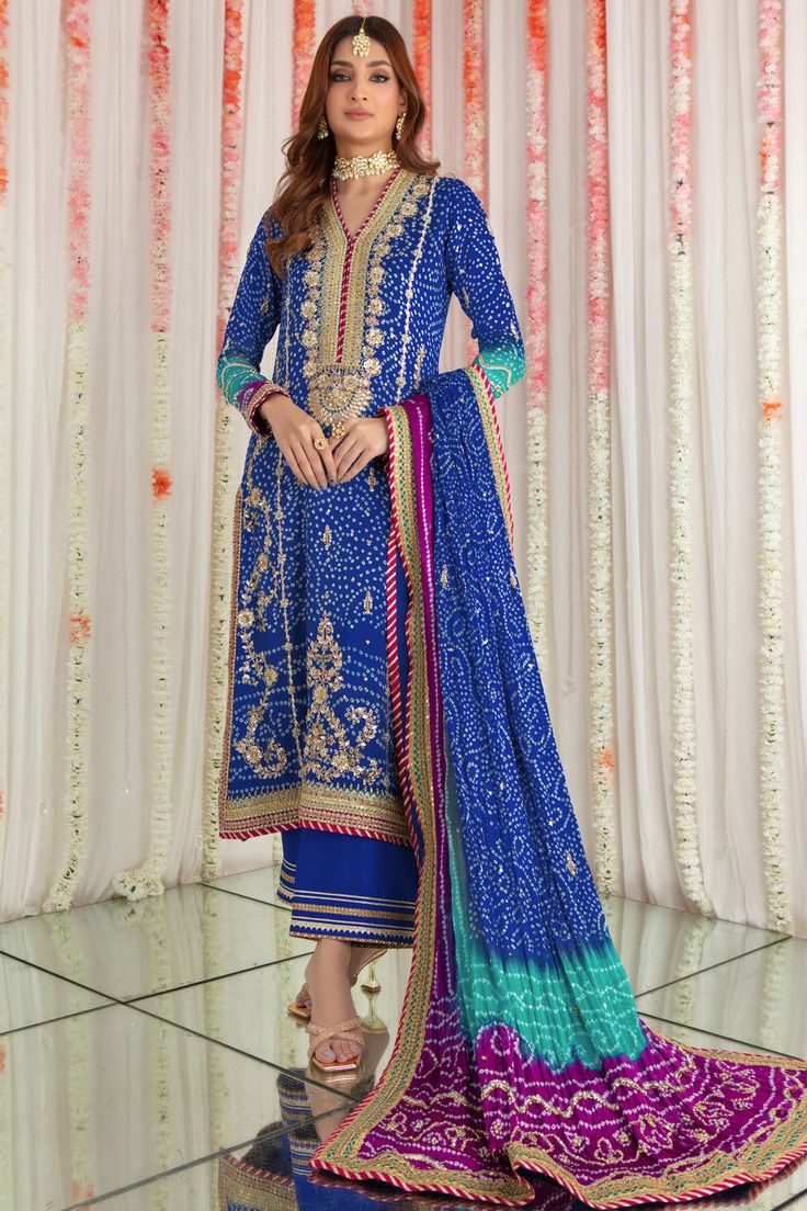 Gota Embroidery, Designer Outfit, Pakistani Wedding Outfits, Beautiful Pakistani Dresses, Over Shirt, Embroidered Border, Wedding Bridal Party, Bridal Party Dresses, Pakistani Designers