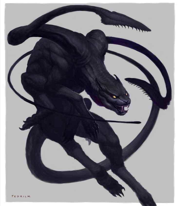 a drawing of a black dragon with yellow eyes and claws on it's head