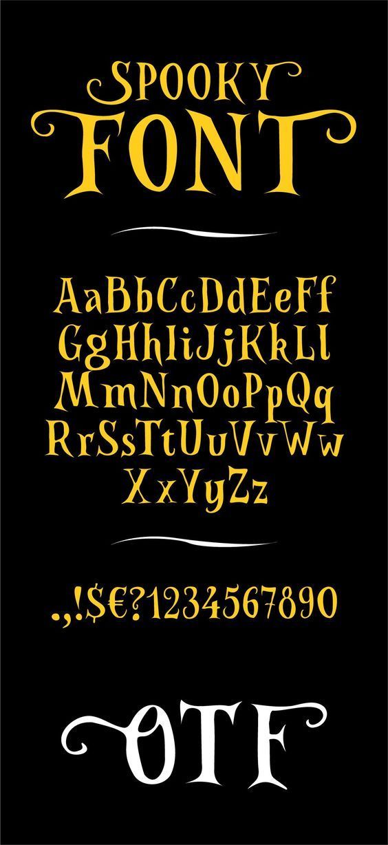 an old fashioned font with the letters and numbers in gold, black and white on a black background