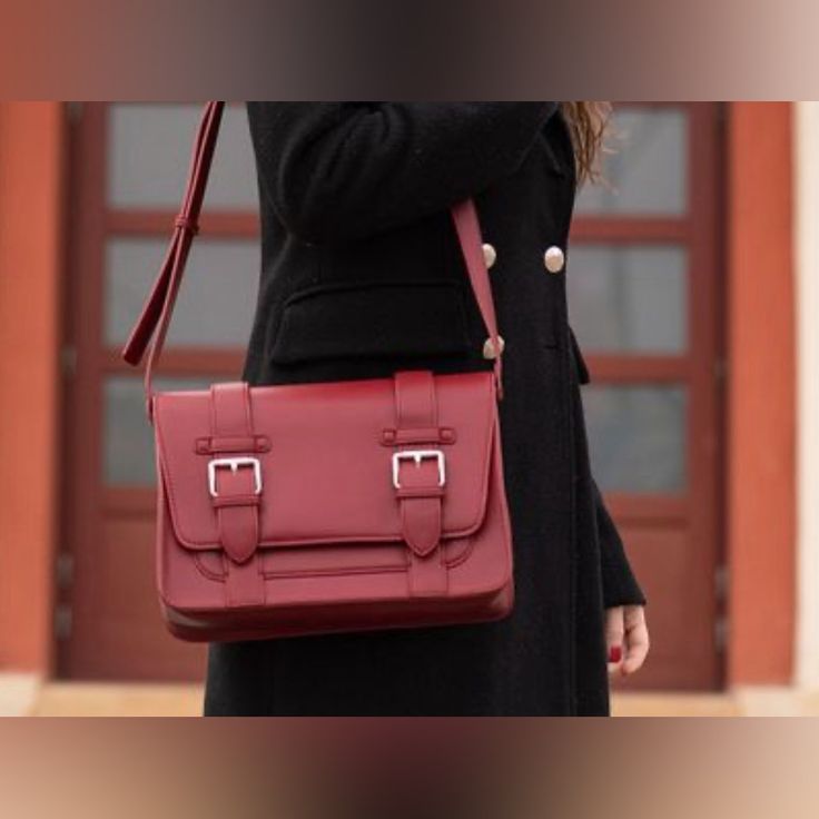 Ecosusi Leather Crossbody Bags For Women Large, Handbag, Shoulder Bags Purse New Leather Crossbody Bags, Large Handbag, Crossbody Bags For Women, Large Handbags, Crossbody Messenger Bag, Bag For Women, Leather Crossbody Bag, Lady In Red, Leather Crossbody