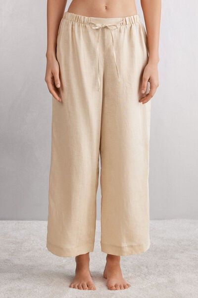 Full length pants in very practical and comfortable pure linen cloth, perfect for a casual style or to wear as comfy pajama pants. Comfy Pajama, Super Push Up, Linen Pajamas, Pajamas Comfy, Linen Cloth, Linen Clothes, Pure Linen, Knitwear Women, Casual Style