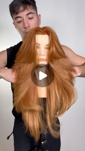 How To Layers For Long Hair, Butterfly Haircut With Long Hair, Ponytail Layers Haircut, Diy Feathered Haircut, Butterfly Long Layers, Long Layer Tutorial, Butterfly Haircut Long Hair Video, Butterfly Layered Haircut Long Hair, Butterfly Haircut Step By Step