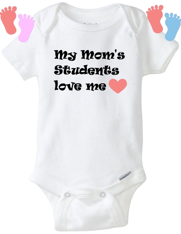 My Mom's Students Love me Onesie®, Baby bodysuit shirt, shower gift, baby girl/boy, gift for pregnant class teacher baby Infant One-Piece, Baby Shower For Teacher From Students, Cute Graphic Print Onesie As A Gift, Cute Onesie With Graphic Print, Cute Graphic Print Onesie As Gift, Cute Short Sleeve Onesie For Gender Reveal, Funny Fitted Onesie For Gift, Funny Fitted Onesie As Gift, Cute Onesie With Funny Text As A Gift, Father's Day Gift Cotton Onesie