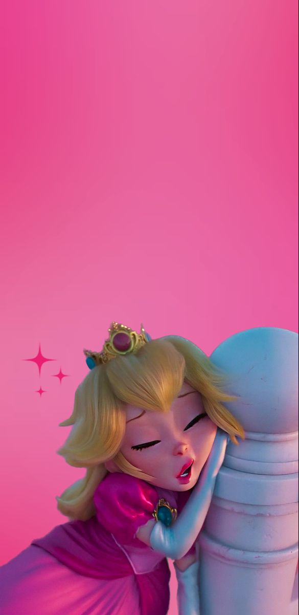 Princess Peach Wallpaper Iphone, Princess Peach Room, Princess Peach Wallpaper Aesthetic, Princess Peach Background, Princess Peach Aesthetic, Princess Peach Wallpaper, Plain Aesthetic, Peach Mario Bros, Peach Rooms