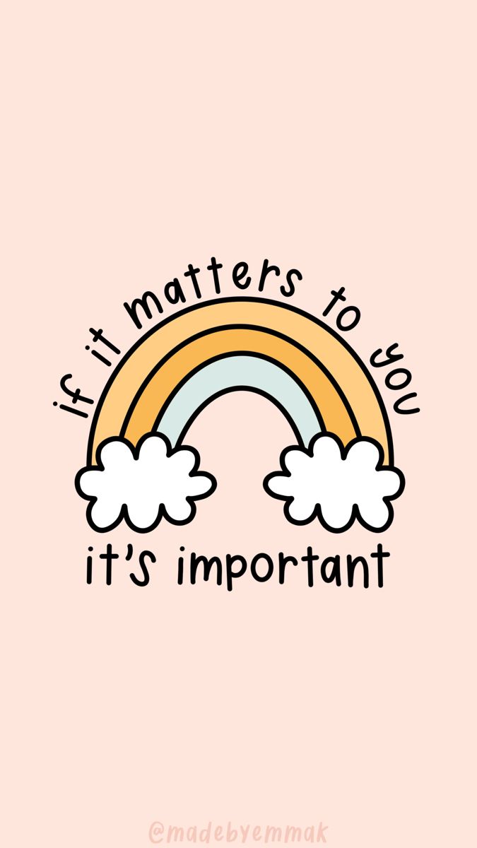 it's matters to you, it's important by madebymak