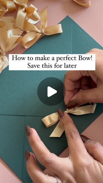 Flat Ribbon Bow, Simple Ribbon Bow Diy, How To Tie A Bow With Ribbon Video, Making A Simple Bow, How To Make Cute Bows With Ribbon, How To Make A Pretty Bow With Ribbon, How To Make Small Ribbon Bows, How To Make A Tiny Bow With Ribbon, How To Make A Easy Bow