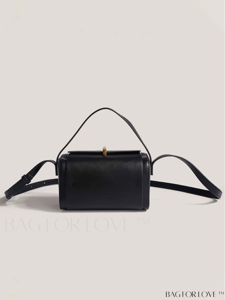 BagForLove - 2023 Fashion PU Leather Shoulder Bag: Simple Style Black Clutch Box Bag As Gift, Elegant Satchel With Hasp Closure As Gift, Black Bucket Box Bag For Evening, Black Top Handle Box Bag As Gift, Black Crossbody Box Bag As Gift, Versatile Black Box Bag For Evening, Black Crossbody Box Bag For Gift, Square Box Bag With Hasp Closure For Evening, Chic Box Bag With Detachable Strap For Gift