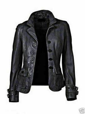 100% lambskin leather jacket. Soft polyester lining inside. Beautifully cut and tailored fit. Fitted Biker Jacket, Lambskin Leather Jacket, Real Leather Jacket, Biker Leather, Lady Biker, Leather Biker Jacket, Black Leather Jacket, Nice Leather, Belleza Natural