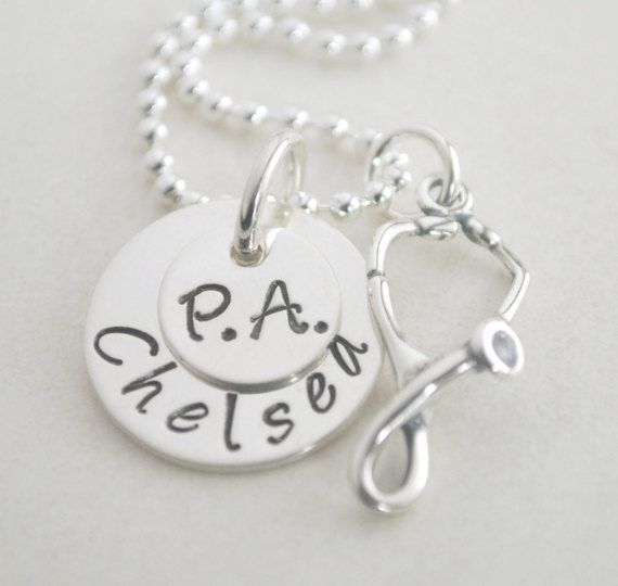 PA Jewelry for Nurse Graduation  Physicians Assistant by Studio463 Medical Assistant Accessories, Physicians Assistant, Stethoscope Charms, Nurse Graduation, Physician Assistant, Custom Gift Boxes, Medical Assistant, Memorial Jewelry, Jewelry Tools