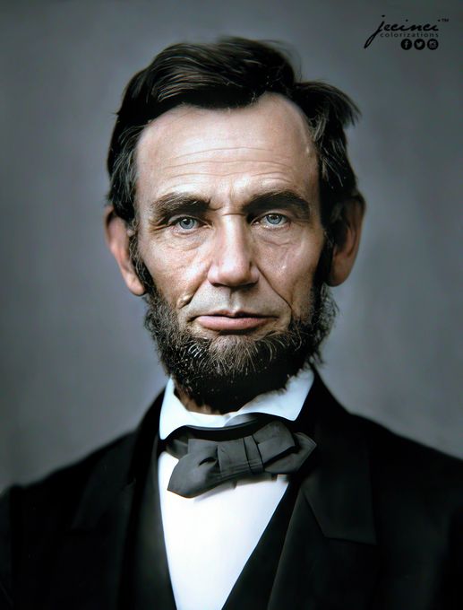 the portrait of abraham lincoln is shown in this image