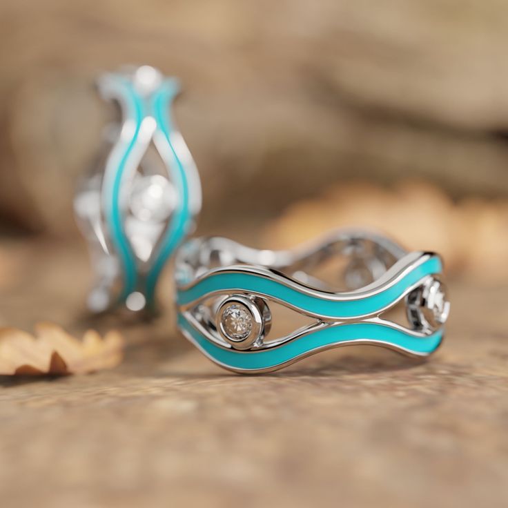 Desert Stream Ring - Serene Western Southwestern Style Turquoise Open Ring, Southwestern Style Silver Open Turquoise Ring, Western-style Turquoise Ring With Patina, Nickel-free Round Turquoise Southwestern Ring, Self Service, Grace To You, Adjustable Southwestern Turquoise Ring Nickel-free, Wild Spirit, Cute Gift Boxes