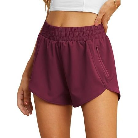 WOMEN'S QUICK DRY RUNNING SHORTS WITH LINER Fabric - - This workout shorts with comfy, breathable and Quick-Drying fabric. Double Layer - - Built-in briefs for privacy protection allowing you to exercise more safely and freely. Zipper Pocket - - Help you safely store phone, card, key properly, free your hands during exercising. HIgh Waisted - - Provide tummy control and offering stay-put coverage as you move. Max out that stride - - These run shorts with a little extra room in the thigh opening Women's Running Shorts, Run Shorts, Bottom Workout, Shorts High Waisted, Running Shorts Women, Athletic Running, Phone Card, Extra Room, Womens Activewear