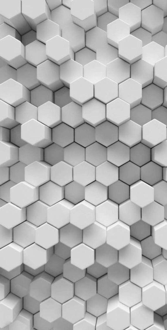 an abstract white background with hexagonal cubes