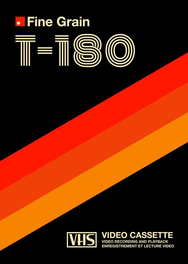 a black and orange striped poster with the words fine grain t - 1800 on it