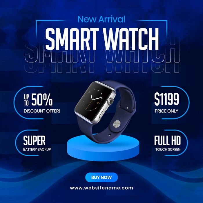 an advertisement for the new arrival smart watch