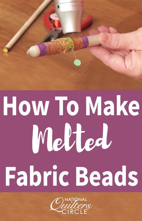 a person is making melted fabric beads with crayons and pencils on the table