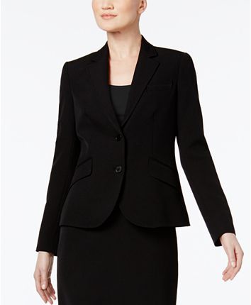 Anne Klein Executive Collection 3-Pc. Pants and Skirt Suit Set, Created for Macy's & Reviews - Wear to Work - Women - Macy's Fitted Single-breasted Skirt Suit For Business Casual, Single Breasted Fitted Skirt Suit For Business Casual, Fitted Single Breasted Skirt Suit For Business Casual, Professional Single-breasted Skirt Suit For Work, Professional Tailored Single Breasted Skirt Suit, Tailored Skirt Suit With Notch Lapel For Formal Occasions, Formal Tailored Skirt Suit With Notch Lapel, Tailored Skirt Suit For Career, Single-breasted Notch Lapel Skirt Suit For Work