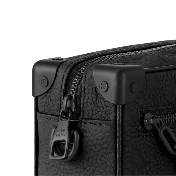 LOUIS VUITTON® - Mini Soft Trunk - Black Luxury Bag Men, Louis Vuitton Mini, Expensive Jewelry Luxury, Matte Black Hardware, Luxury Belts, Trunk Bag, Black Luxury, Louis Vuitton Official, Black Chain