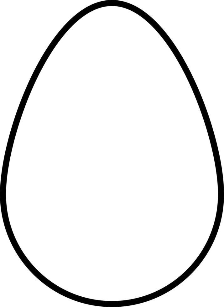 an egg is shown in this black and white image, with the outline on it