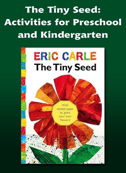 the book cover for eric carle's the tiny seed