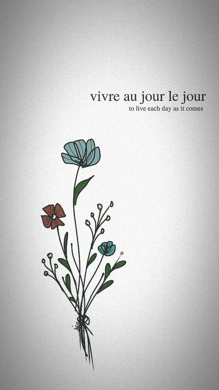 a book cover with flowers on it and the words vivre sur le jour