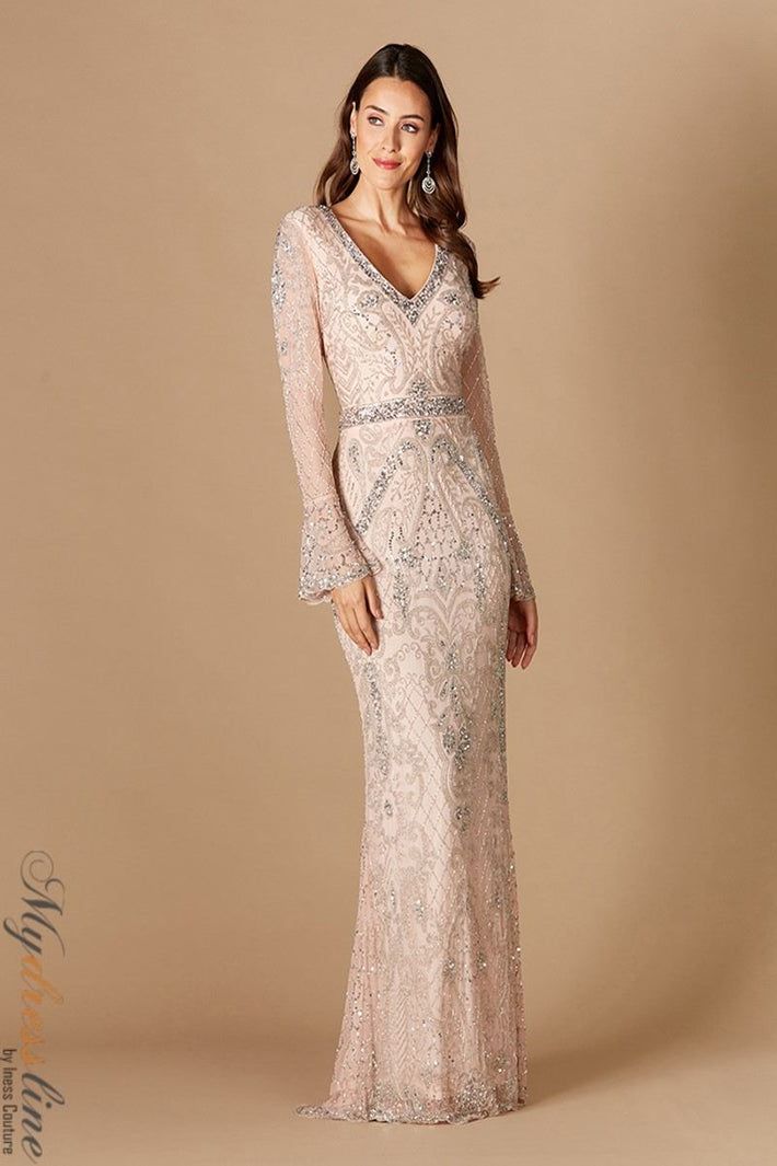 Lara 29358 - Mydressline Premier Dress, Exquisite Gowns, Beaded Tulle, Unique Prom Dresses, Long Sleeve Gown, Perfect Prom Dress, Beaded Gown, Formal Gown, Beaded Dress