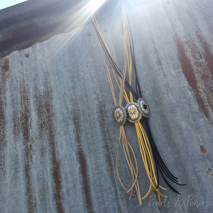 "This handmade necklace will go with any outfit & is great layered with other necklaces! It is made with an antiqued silver Concho & suede strips. Conchos are what everyone is wearing. Get you one while they last! 3 color options 25\" long. Are adjustable or can be cut to fit your desired length." Egyptian Statues, Ft Worth Texas, Silver Dragonfly Necklace, Ceramic Beads Necklace, Etsy Inspiration, Bottle Necklace, Antique Necklace, Feather Necklaces, Beaded Choker Necklace