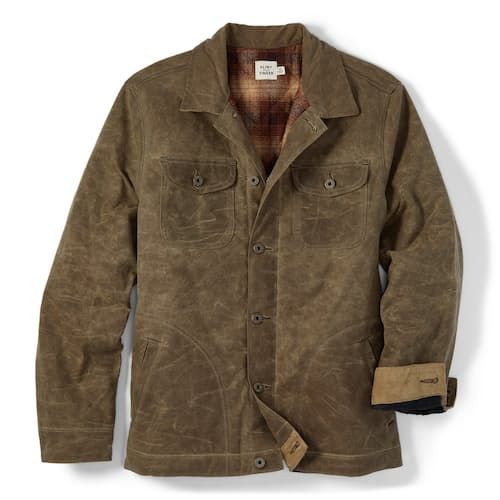 A burly, heavyweight work jacket that’s quilted and flannel-lined for warmth and comfort Rugged Winter Outerwear, Rugged Cotton Outerwear For Work, Classic Cotton Quilted Jacket For Fall, Fall Outdoor Work Sport Coat With Long Sleeves, Fall Long Sleeve Sport Coat For Outdoor Work, Long Sleeve Sport Coat For Outdoor Work In Fall, Rugged Cotton Sport Coat For Winter, Rugged Outerwear With Pockets For Outdoor Work, Brown Utility Jacket For Outdoor Work In Fall