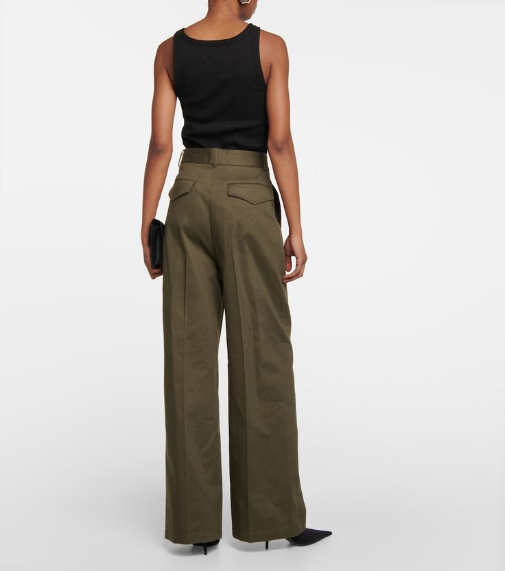 Johan Virgin Wool Pants in Green - Nili Lotan | Mytheresa Wool Wide Leg Dress Pants With Belt Loops, Elegant Wide Leg Cargo Pants For Workwear, Elegant Cargo Pants For Workwear, Elegant Cargo Pants For Workwear With Belt Loops, Wide Leg Wool Dress Pants With Belt Loops, Business Casual Wide Leg Wool Pants With Belt Loops, Elegant Wide-leg Workwear Cargo Pants, Chic Wool Dress Pants With Belt Loops, Business Casual Wool Wide Leg Pants With Belt Loops