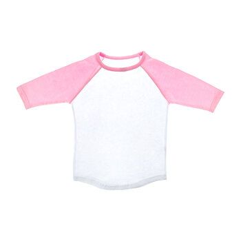 Outfit your little slugger in Pink & White Toddler Baseball Shirt! This cute baseball t-shirt features a white center with pink half sleeves and collar. Customize a special clothing creation by adding fabric paints, iron-on appliques, fabric markers, and more for fashionable sportswear and playwear.        Details:     Size: 4T  Content: 100% Cotton  Care: Machine Wash, Warm; Tumble Dry, Low; Non-Chlorine Bleach When Needed; Cool Iron If Needed. Toddler Baseball Shirt, Fashionable Sportswear, Baseball Outfit, Special Clothes, Sportswear Fashion, Fabric Markers, Baseball Shirt, Personalized Clothes, Baseball Shirts