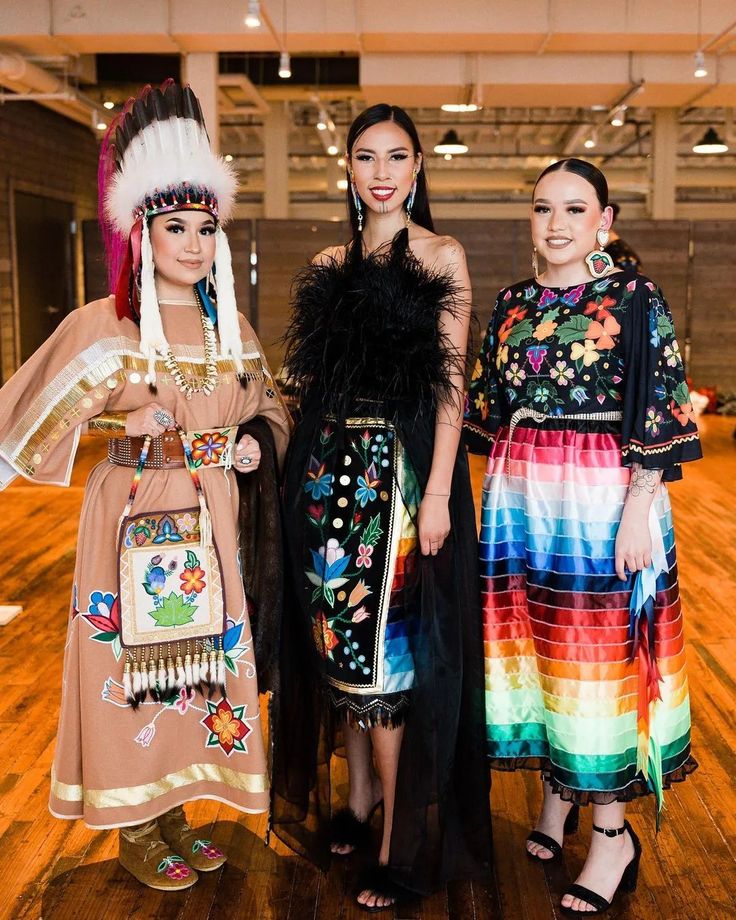 Osamuskwasis’s Colorful Clothes Are a Celebration of Indigenous Joy | Vogue Indigenous Clothing, Indigenous Fashion, Transparent Clothing, Colorful Clothes, Native American Culture, Traditional Fashion, American Pride, Turtle Neck Dress, Fashion Line