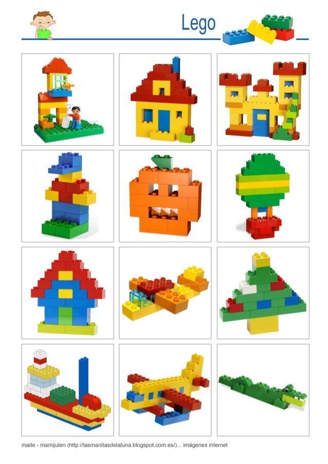 the instructions for legos to make their own houses and buildings with different types of bricks