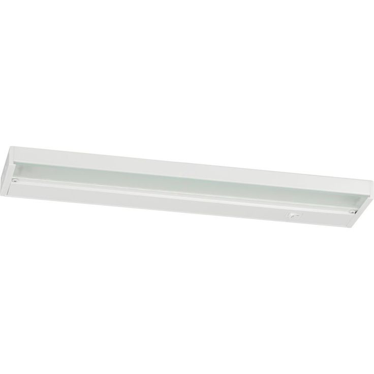 a white light fixture on a white background