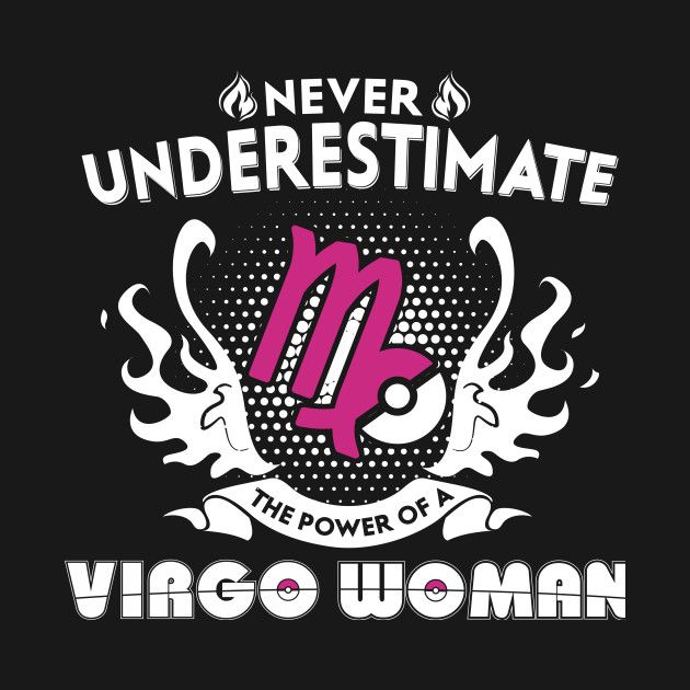 the logo for virgo woman is shown in white and pink on a black background