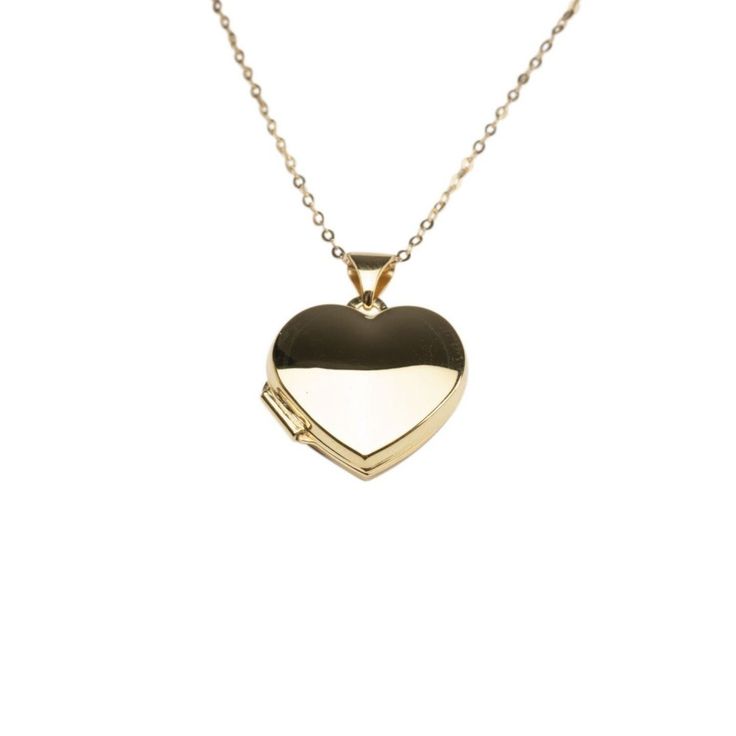 14k Heart Locket Necklace. Carry memories close with our 14k yellow gold heart locket that opens with a snap clasp to present two photos. Suspended from our signature 14k cable chain necklace, this beautiful heart locket can be engraved on the front for a personalized gift. We recommend 1 - 3 letters. Design your own engraving! Tap the button above to explore your own unique engraving options. Material: 14k Solid Gold. Dimensions: 20mm x 15mm Chain: 14k Cable Chain 14k Gold Heart Cut Locket Jewelry, Classic Double Heart Locket Jewelry, Heart Cut Locket Necklace For Keepsake, 14k Gold Heart Locket Jewelry, Gold Heart Locket Necklace Stamped 14k, Gold Heart Pendant Locket Necklace Stamped 14k, 14k Gold Heart-shaped Locket, Yellow Gold Double Heart Locket Jewelry, Double Heart Yellow Gold Locket