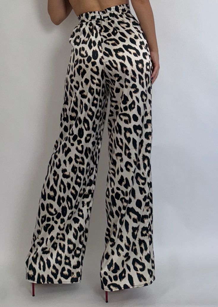 Step into Fall in our Wild Side Leopard Pants. Stylish and chic, these timeless pants will always be a staple in your closet! Lightweight and breathable, featuring a high waist and silky feel. 97% POLYESTER 3% SPANDEX HAND WASH, DO NOT BLEACH, DRY FLAT, LOW IRON. Jill is 5'3" and wearing a size Small. Leopard Pants, Sweater Blazer, Low Iron, British Indian, Ethiopia, Always Be, Sweater Dress, Bleach, Topshop