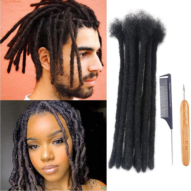 30 Strands , Natural Black/0.6cm Human Hair 8 Inch 100% Real Human Hair Loc Extensions Human Hair, Clip In Ponytail Extensions, Pop Hair, Hair Dreadlocks, Dreadlocks Extensions, Loc Extensions, Dread Extensions, Curly Clip Ins, Long Hair Extensions