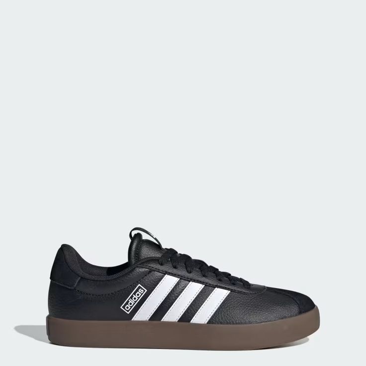 adidas Women's Lifestyle VL Court 3.0 Low Shoes - Black | Free Shipping with adiClub | adidas US Adidas Vl Court, Low Shoes, Women Lifestyle, Skate Park, Adidas Online, Adidas Shoes, Leather Sneakers, Adidas Women, Streetwear Fashion