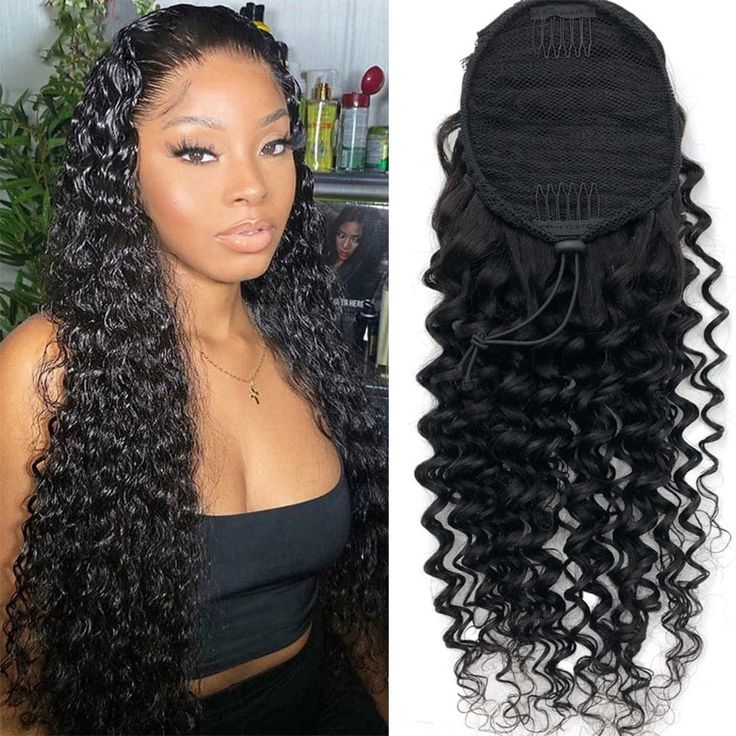 Purchase Info Payment>>Debit / Credit Card or PayPal Delivery time>>USA (3-8 Bdays), others (4-8 Bdays) Shipping>>Free Shipping worldwide via FedEx, DHL, DPEX Quality>>10A Grade High Quality,Tangle Free, No Shedding Returns>>15 Days refund, With Hair Not Be Used, Lace Not Cut Free Gifts>>Wig cap, Elastic Band Product Details Hair Type Deep Wave Drawstring Ponytail Hair Extension Human Hair Wet and Wavy clip in Human Hair Extensions Clip-in Full Head 120g/set Lace Type None Lace Hair Material 100 Deep Wavy Hair, Natural Hair Extensions, Drawstring Ponytail, Ponytail Hair Extensions, Ponytail Hair, Lace Hair, Hair Quality, Black Natural Hairstyles, Deep Wave