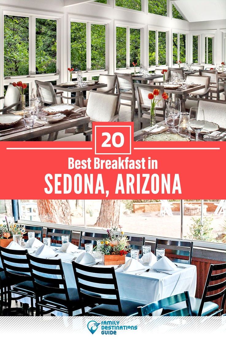 the best breakfast in sedona, arizona is on display at the restaurant's dining