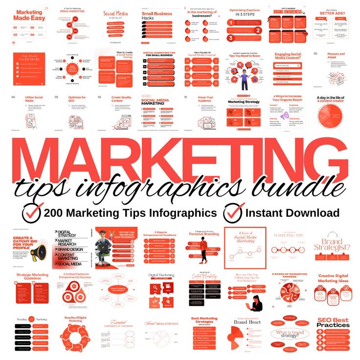 an info sheet with the words marketing tips for agencies and graphic designers in red, black and